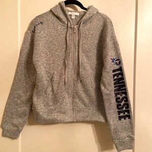 XS Grey ladies' Titans hoodie WEAR by Erin Andrews TN hoodie zip up sweater NFL